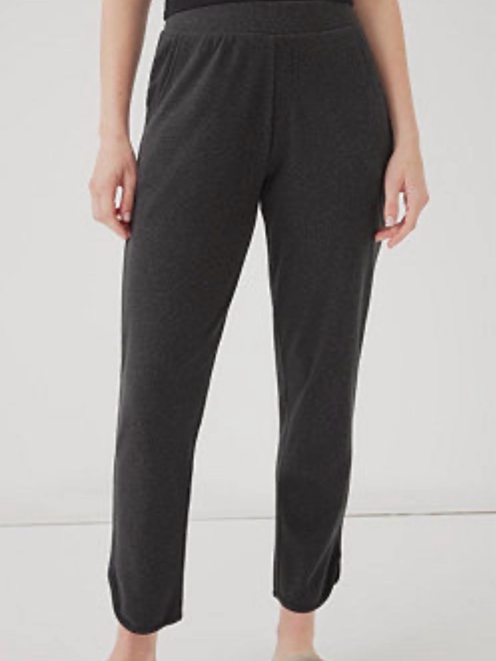 Pact Organic Cotton Airplane Tulip Hem Gray Pants Women’s Size XL